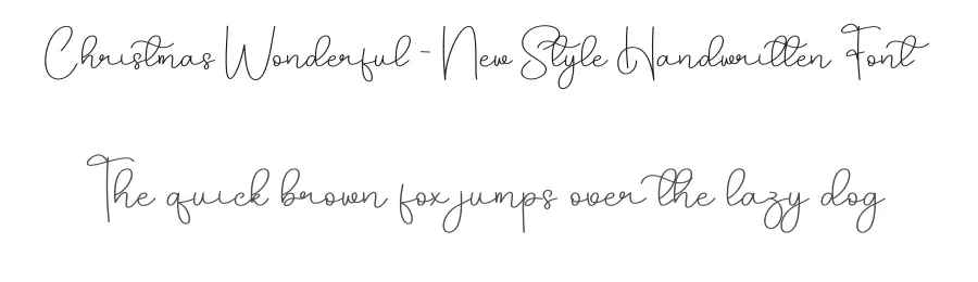 Christmas Wonderful – New Style Handwritten Font by creativeletter — Script Handwritten Font