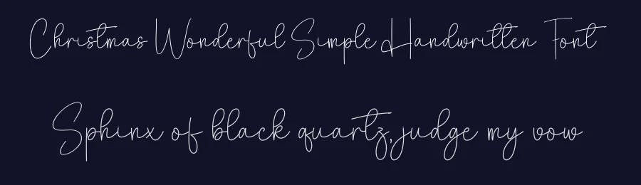 Christmas Wonderful Simple Handwritten Font by creativeletter — Script Handwritten Font — thumbnail 2