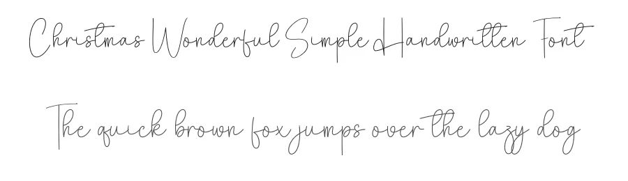 Christmas Wonderful Simple Handwritten Font by creativeletter — Script Handwritten Font