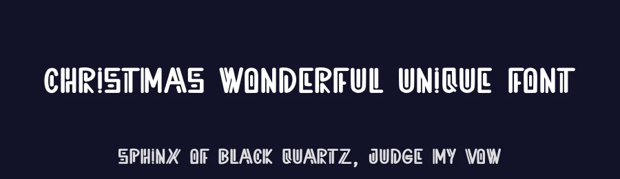 Christmas Wonderful Unique Font by creativeletter — Display Font — thumbnail 2