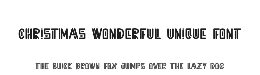 Christmas Wonderful Unique Font by creativeletter — Display Font