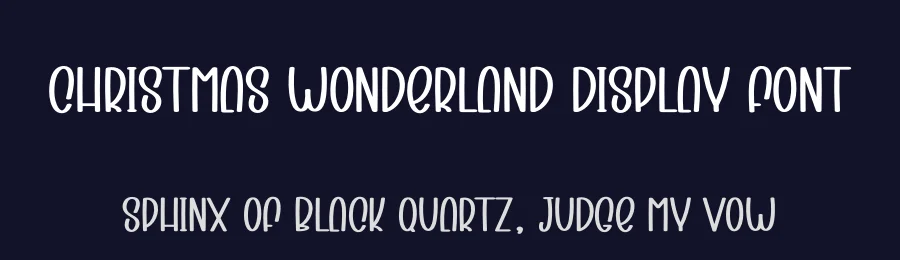 Christmas Wonderland Display Font by creativeletter — Display Font — thumbnail 2