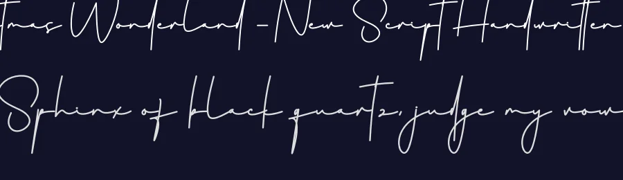Christmas Wonderland – New Script Handwritten Font by creativeletter — Script Handwritten Font — thumbnail 2