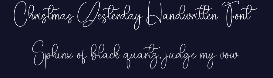 Christmas Yesterday Handwritten Font by creativeletter — Script Handwritten Font — thumbnail 2