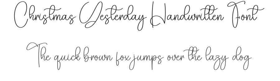 Christmas Yesterday Handwritten Font by creativeletter — Script Handwritten Font