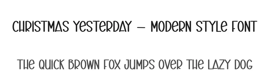 Christmas Yesterday – Modern Style Font by creativeletter — Display Font