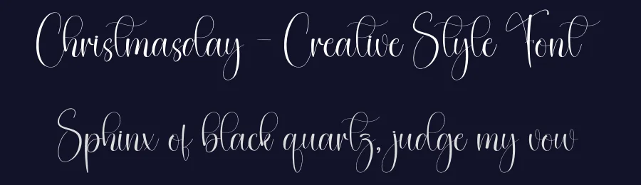 Christmasday – Creative Style Font by creativeletter — Script Handwritten Font — thumbnail 2
