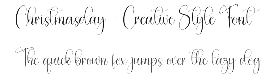 Christmasday – Creative Style Font by creativeletter — Script Handwritten Font