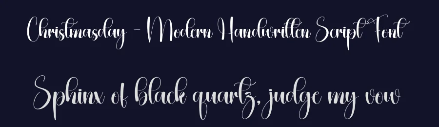Christmasday – Modern Handwritten Script Font by creativeletter — Script Handwritten Font — thumbnail 2