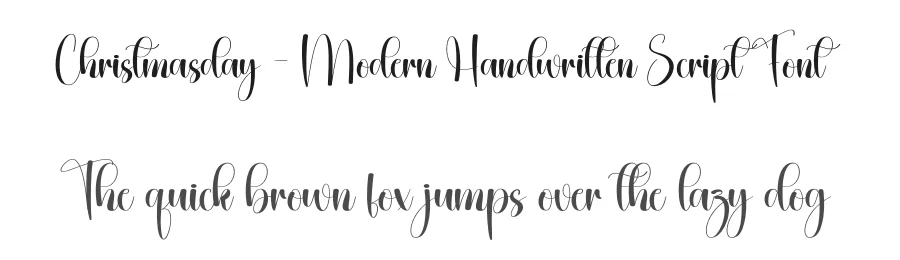 Christmasday – Modern Handwritten Script Font by creativeletter — Script Handwritten Font