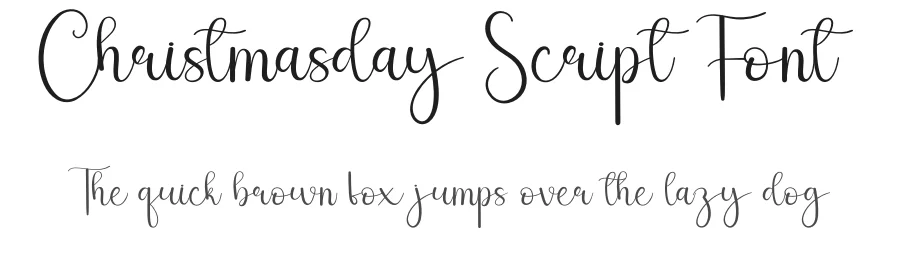 Christmasday Script Font by andikastudio — Script Handwritten Font