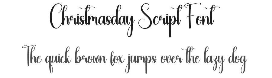 Christmasday Script Font by creativeletter — Script Handwritten Font