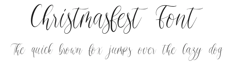 Christmasfest Font by qwrtype — Script Handwritten Font