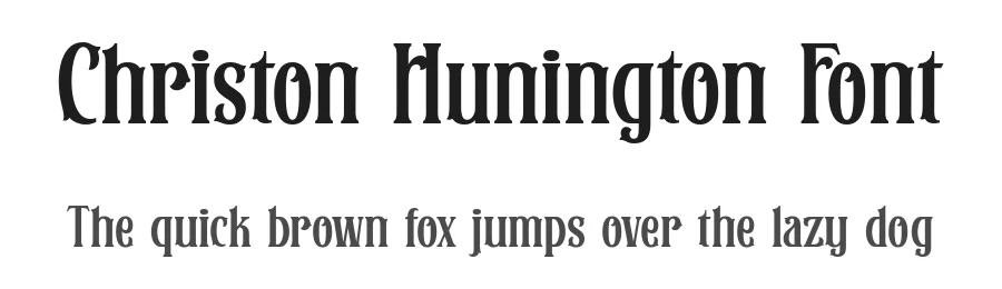 Christon Hunington Font by HansCo — Display Font