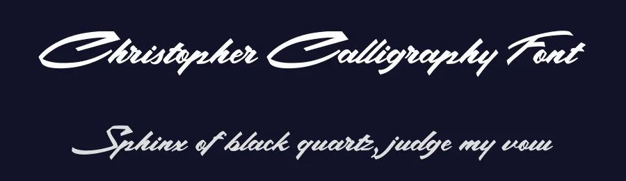 Christopher Calligraphy Font by Graphic Pear — Script Handwritten Font — thumbnail 2