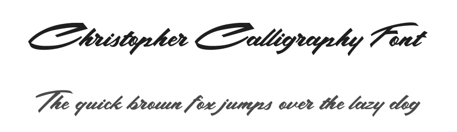 Christopher Calligraphy Font by Graphic Pear — Script Handwritten Font