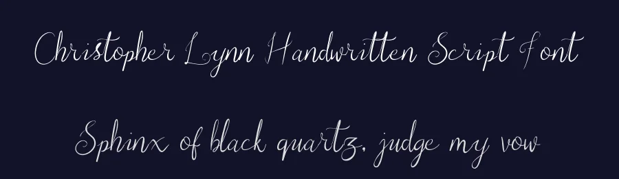 Christopher Lynn Handwritten Script Font by GraphicSauce — Decorative Font — thumbnail 2