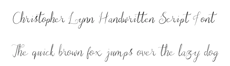 Christopher Lynn Handwritten Script Font by GraphicSauce — Decorative Font