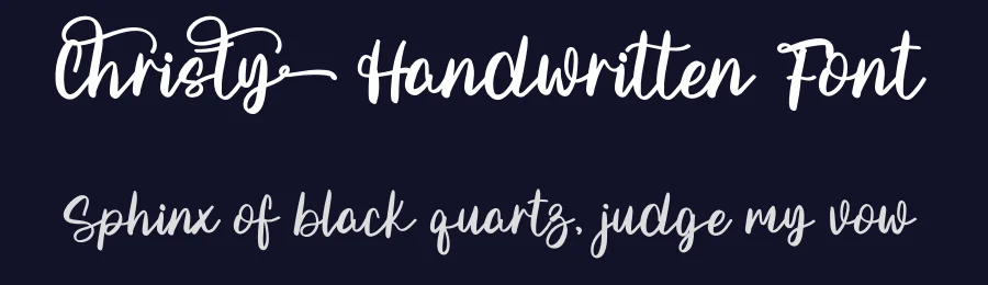 Christy Handwritten Font by freshtypeink — Script Handwritten Font — thumbnail 2