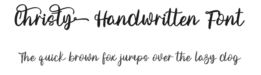 Christy Handwritten Font by freshtypeink — Script Handwritten Font