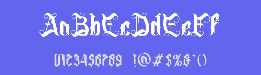 Chroines Blackletter Font by Dhabee — Blackletter Font — thumbnail 3