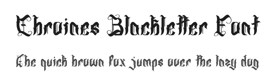 Chroines Blackletter Font by Dhabee — Blackletter Font