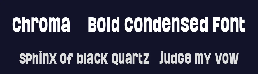 Chroma – Bold Condensed Font by roomspace.cl — Decorative Font — thumbnail 2