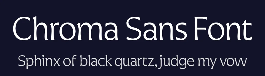 Chroma Sans Font by Calderón — Sans Serif Font — thumbnail 2