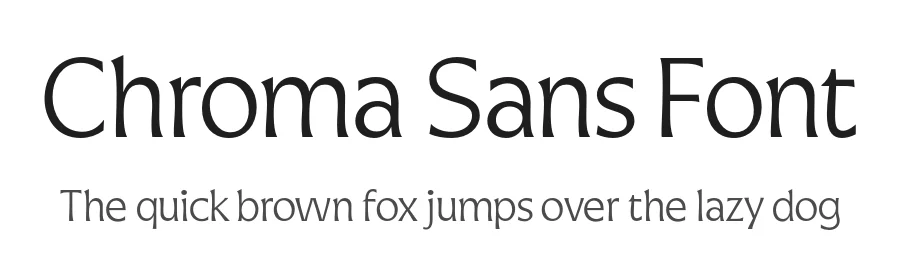 Chroma Sans Font by Calderón — Sans Serif Font