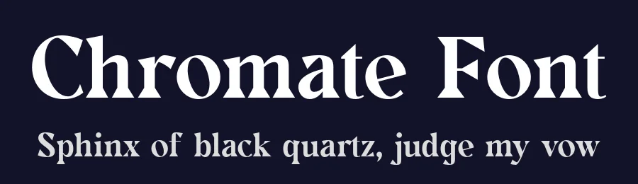Chromate Font by unblast — Serif Font — thumbnail 2