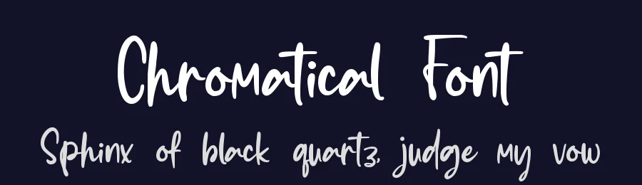 Chromatical Font by qwrtype — Script Handwritten Font — thumbnail 2