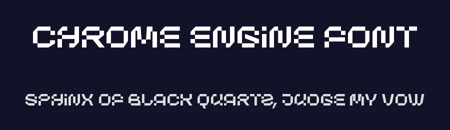 Chrome Engine Font by Fumitype — Display Font — thumbnail 2