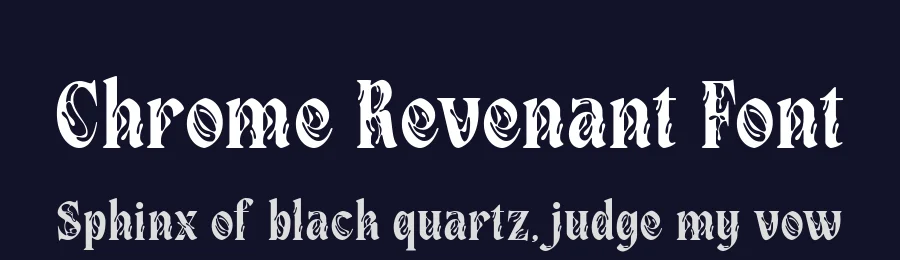Chrome Revenant Font by alit design — Display Font — thumbnail 2
