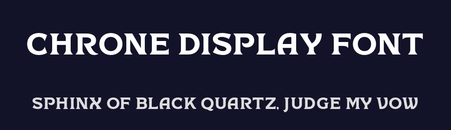 Chrone Display Font by genetypeco — Display Font — thumbnail 2
