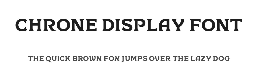 Chrone Display Font by genetypeco — Display Font