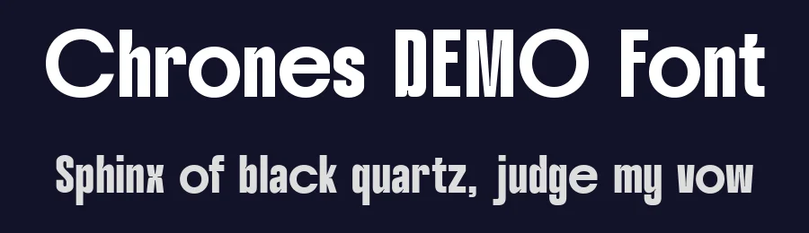 Chrones DEMO Font by Say Studio — Sans Serif Font — thumbnail 2