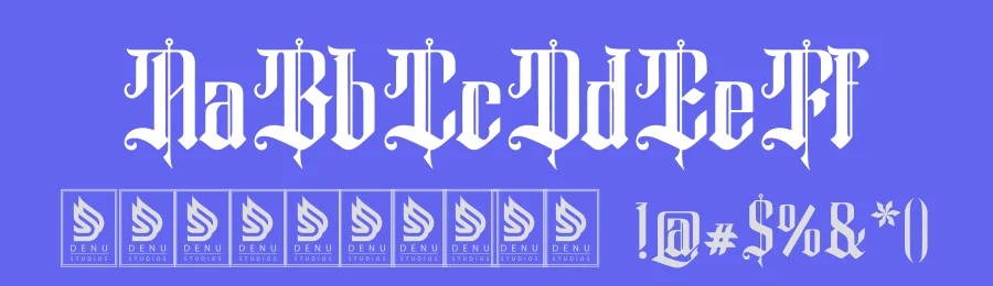 Chronicle Reign | Blackletter Font by Denustudios — Blackletter Font — thumbnail 3