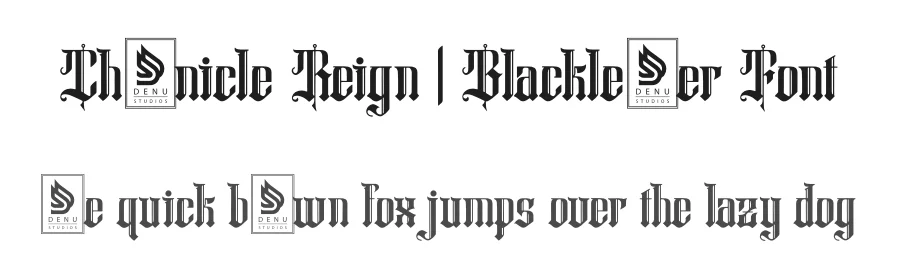 Chronicle Reign | Blackletter Font by Denustudios — Blackletter Font