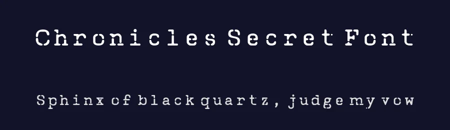 Chronicles Secret Font by Creatifontstudios — Display Font — thumbnail 2