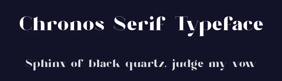 Chronos Serif Typeface by Mathieu Desjardins — Sans Serif Font — thumbnail 2