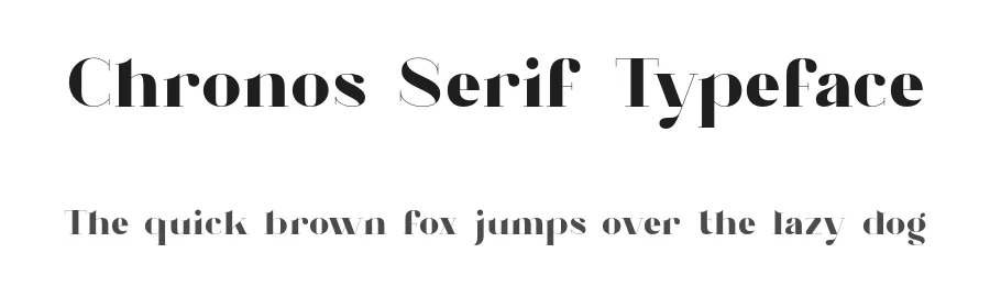Chronos Serif Typeface by Mathieu Desjardins — Sans Serif Font