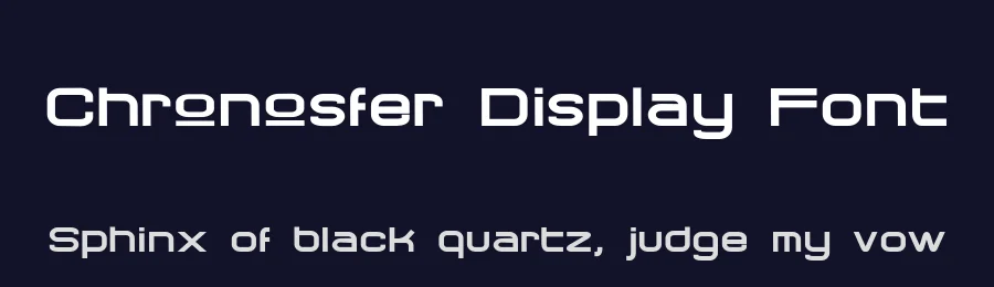Chronosfer Display Font by AnomaliDesign — Display Font — thumbnail 2