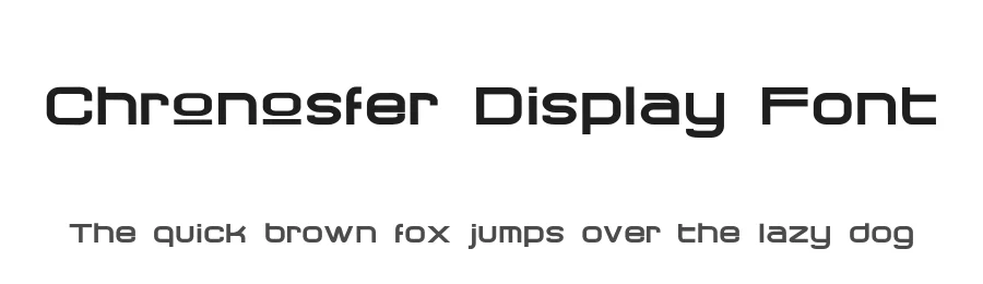 Chronosfer Display Font by AnomaliDesign β Display Font