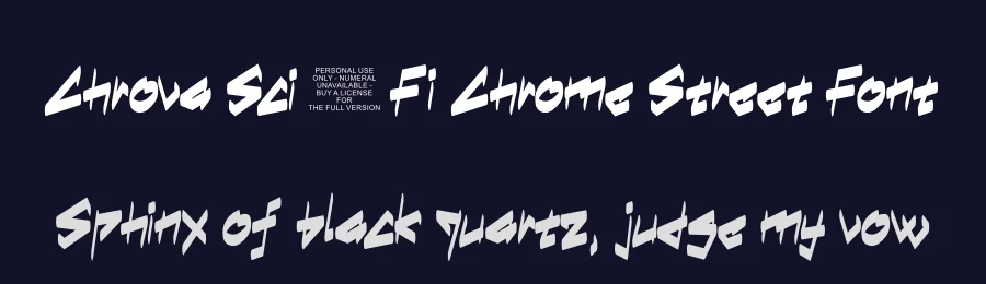 Chrova Sci-Fi Chrome Street Font by ArtiXLabs — Display Font — thumbnail 2