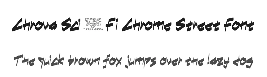 Chrova Sci-Fi Chrome Street Font by ArtiXLabs — Display Font