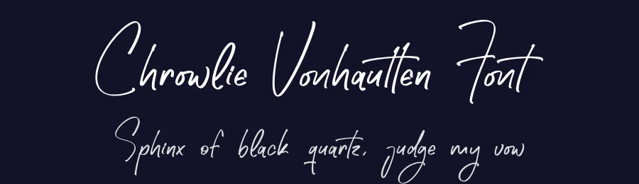 Chrowlie Vonhautten Font by letterfabric — Script Handwritten Font — thumbnail 2