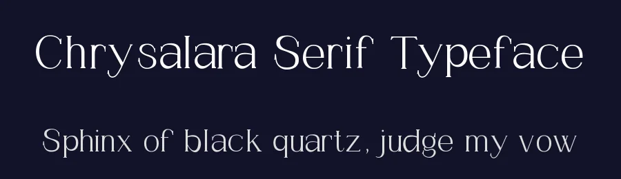 Chrysalara Serif Typeface by zerologic studio — Decorative Font — thumbnail 2