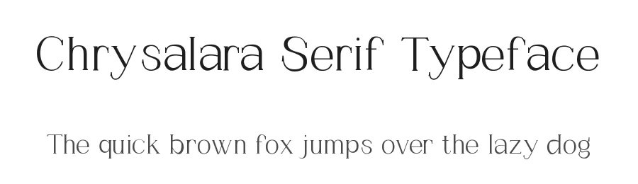 Chrysalara Serif Typeface by zerologic studio โ Decorative Font