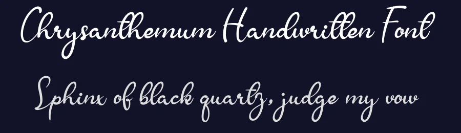 Chrysanthemum Handwritten Font by andikastudio — Script Handwritten Font — thumbnail 2