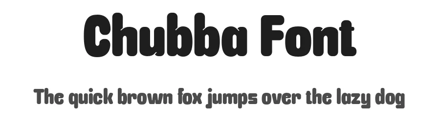 Chubba Font by sixtypefoundry — Display Font